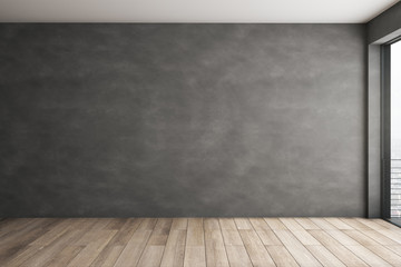 Modern interior with copyspace