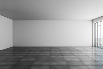 Light interior with copyspace