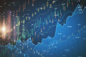 Abstract forex chart wallpaper