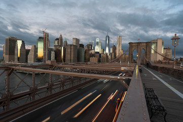 Brooklyn Bridge Sunrise New York City