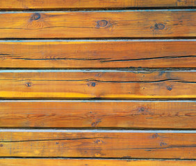 Obraz premium Log Wall Texture. Log House Background