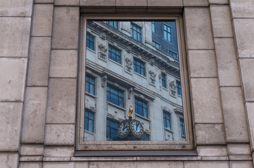 Building reflexions architecture in London City