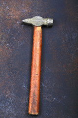 hammer on vintage background