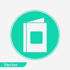 Book vector icon sign symbol
