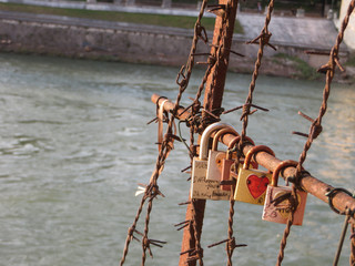 Naklejka premium Love Lock w Wenecji