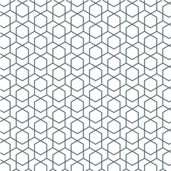 Seamless geometric hexagon pattern 