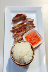 Roasted sticky rice