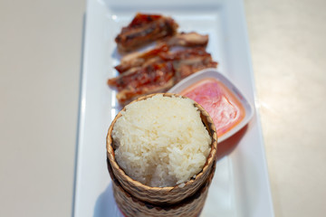 Roasted sticky rice