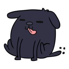 cartoon kawaii of a cute dog