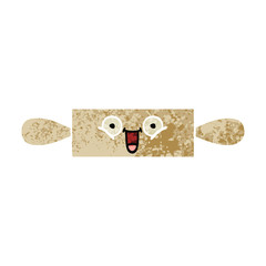 retro illustration style cartoon rolling pin