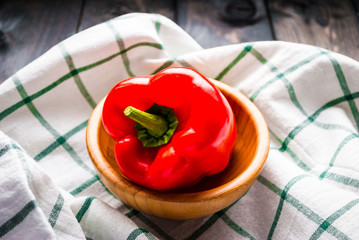 Red ripe bell pepper