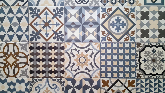Ceramic tiles in oriental style
