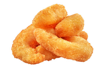 Deep fried shrimps isolated