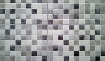 Black and white traditional ceramic floor tile