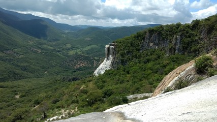 Petrified waterfall in Mexico