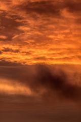 orange sky after sun set