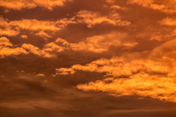 Naklejka na ściany i meble orange sky after sun set