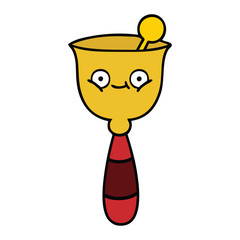 cute cartoon school bell