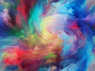 Zelfklevend Fotobehang Mix van kleuren Vivid Paint