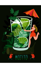 illustration of a cocktail