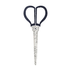 quirky retro illustration style cartoon scissors