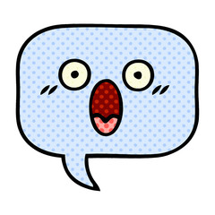 comic book style cartoon speech bubble