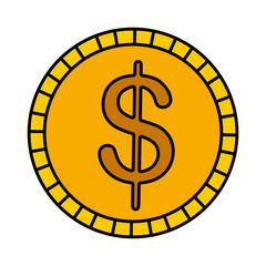 coin money isolated icon
