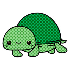 quirky comic book style cartoon turtle