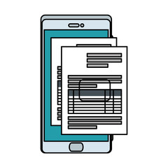 smartphone with tax document