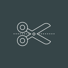 Scissors icon. Cut symbol. Eps, vector illustration.