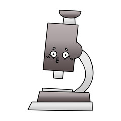 gradient shaded cartoon microscope