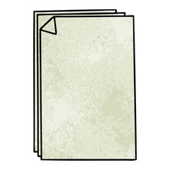 Fototapeta premium quirky hand drawn cartoon paper pile