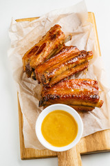 BBQ Ribs with Mustard Sauce