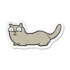 sticker of a cartoon cat