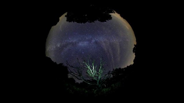 Arc of the Milky Way in Bakony.