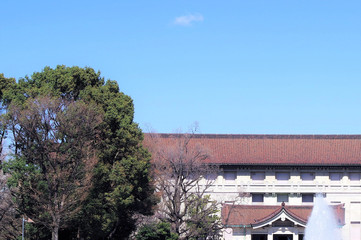東京国立博物館の建物と空
