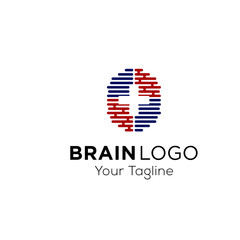 Brain Logo Design Vector Template