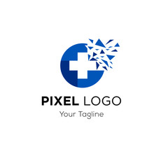Fototapeta premium Pixel Logo Templates