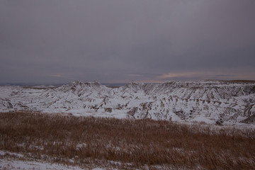 Winter Dawn in the Badlands