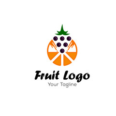 Fruits logo design Vector