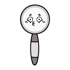cute cartoon magnifying glass
