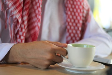 young business with coffee break. 
