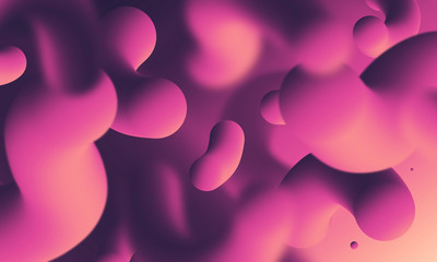 hearts bokeh background, blood cell 3D, abstract 3D background