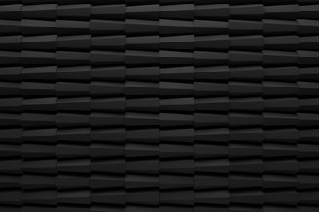 graphic line abstract background pattern dark black 3d illustration.