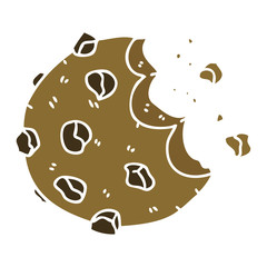 quirky hand drawn cartoon cookie
