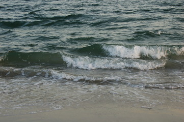 waves on the beach