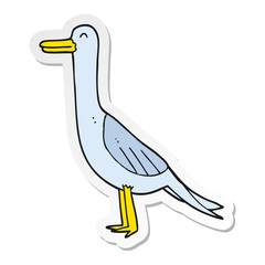 sticker of a cartoon bird
