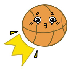 cute cartoon basketball