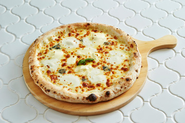 Mozzarella cheese pizza 