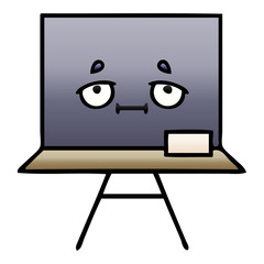 gradient shaded cartoon chalkboard